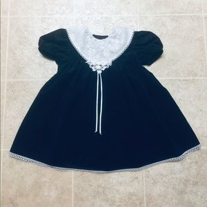 “vintage” Hugs & Kisses deep purple party dress